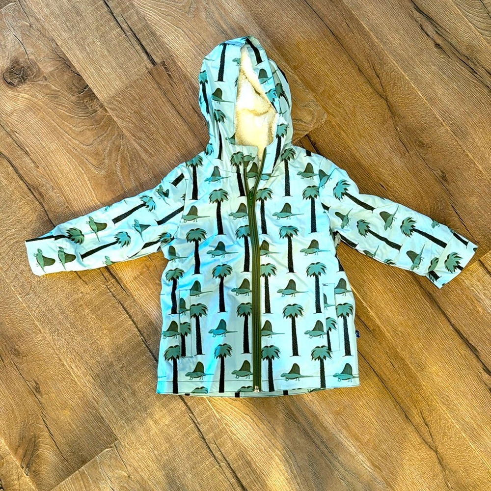 Kickee Pants Boys Sherpa Lined Rain Jacket